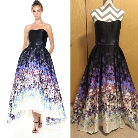 Betsy & Adam Dresses & Skirts - Betsy & Adam Women's Strapless Floral Ball Gown